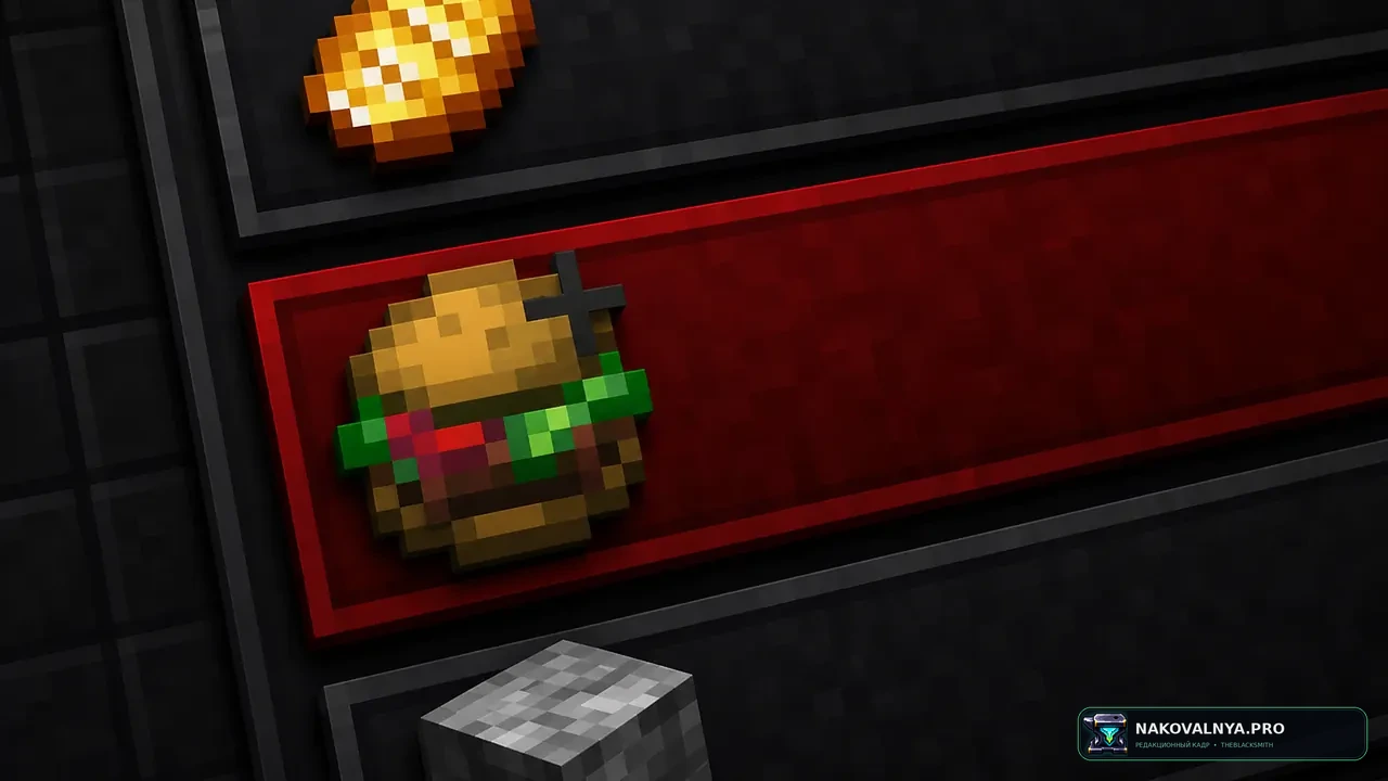 Eating Animations More Mod Compatibility [FORGE/FABRIC]: совместимость анимаций еды из модов — редакционная иллюстрация 3 из 3