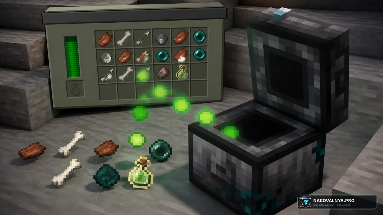 Echo Chest: автоматический сбор предметов и опыта — редакционная иллюстрация 3 из 3