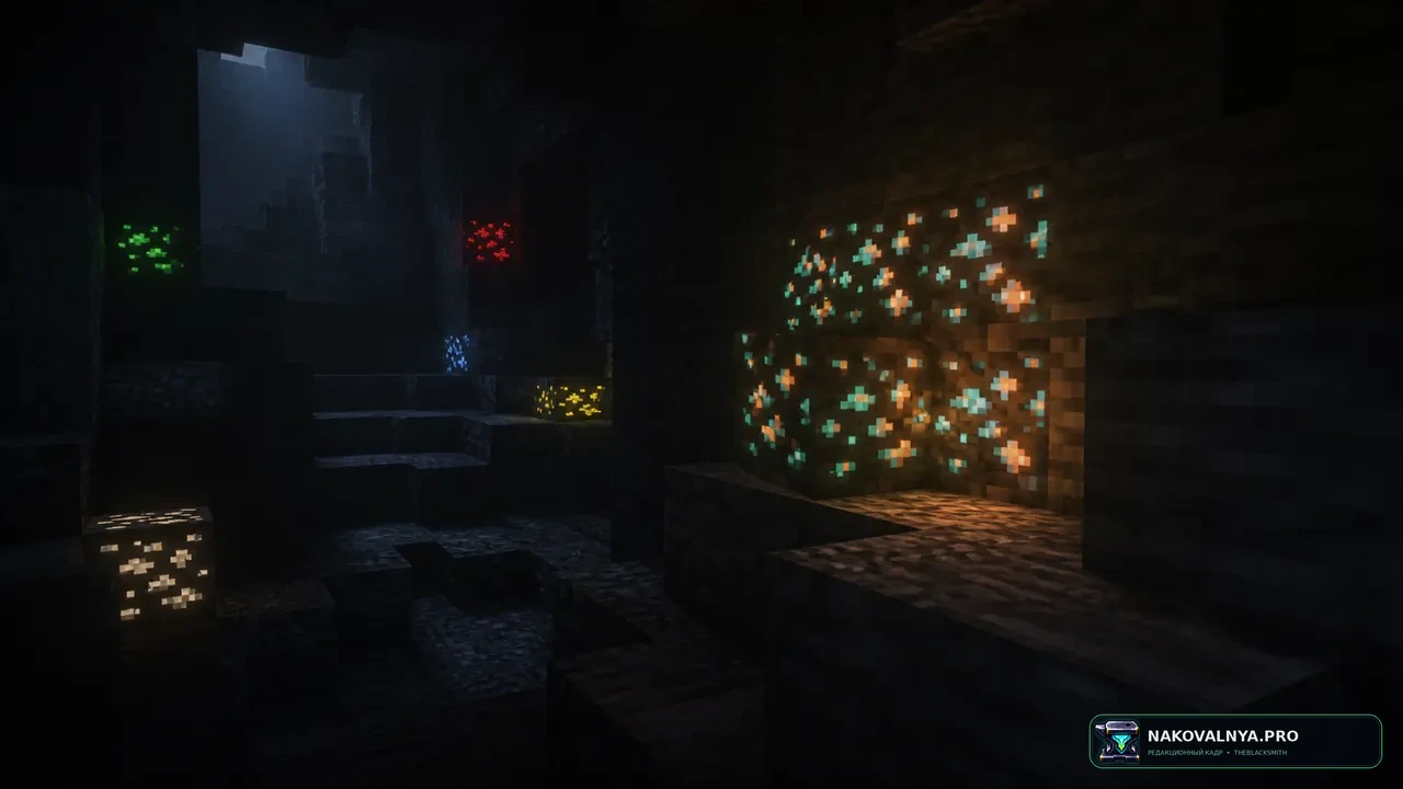Emissive Glowing Ores: светящиеся руды — редакционная иллюстрация 2 из 3