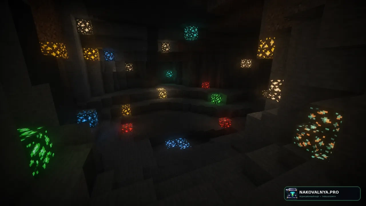 Изображение к проекту Emissive Glowing Ores