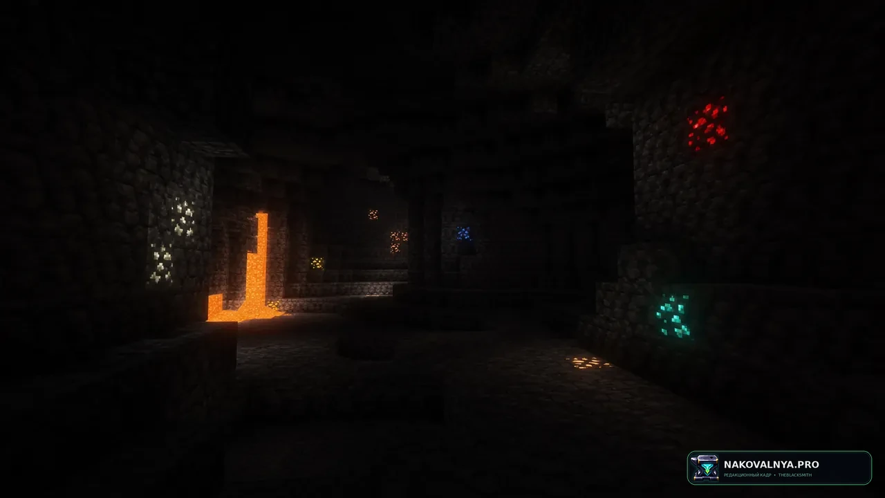 Emissive Ores: светящиеся руды для лучшей видимости в шахтах — редакционная иллюстрация 2 из 3