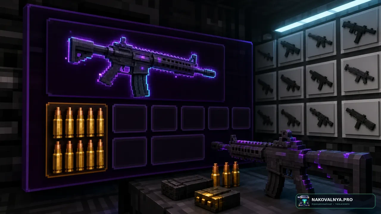 [TACZ]Enchanted Arsenal: зачарования для оружия TACZ — редакционная иллюстрация 2 из 3