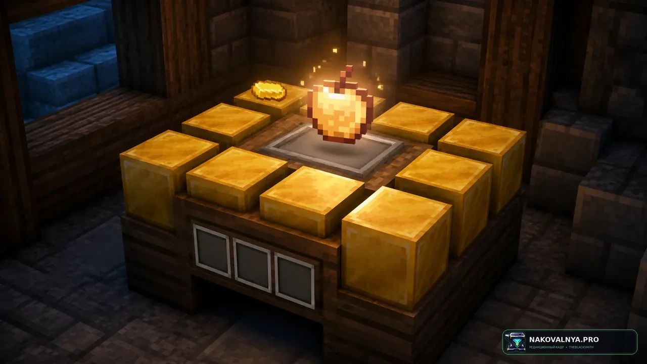 Enchanted Golden Apple Addition: рецепты зачарованного золотого яблока — редакционная иллюстрация 2 из 3