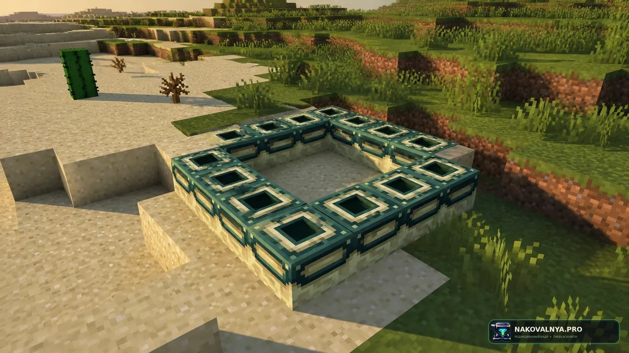 End Portal Recipe: переносимые рамки портала в Край — редакционная иллюстрация 2 из 3