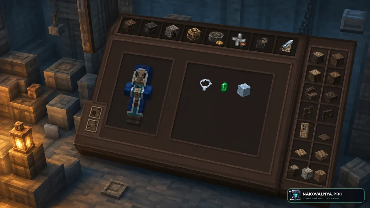 Excalibur | Just Enough Items (JEI) Support: интерфейс JEI в стиле Excalibur — редакционная иллюстрация 2 из 3