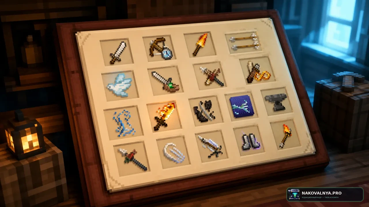 Exquisite enchant icons: наглядные значки зачарований при наведении на предмет — редакционная иллюстрация 2 из 3