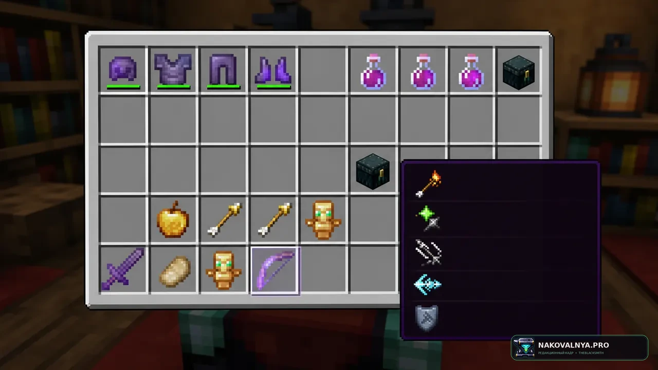 Exquisite enchant icons: наглядные значки зачарований при наведении на предмет — редакционная иллюстрация 3 из 3