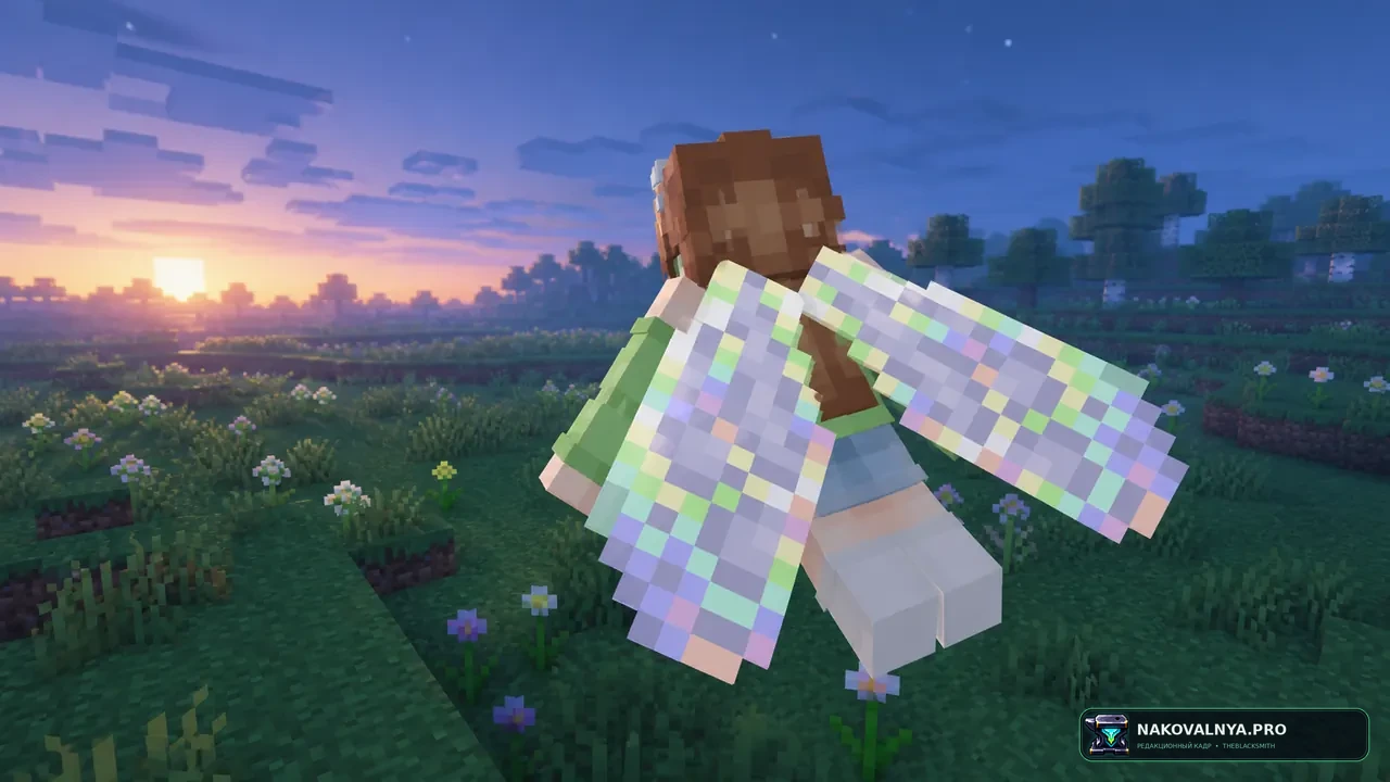 Fairy Wings Elytra: элитры в виде крыльев феи — редакционная иллюстрация 2 из 3