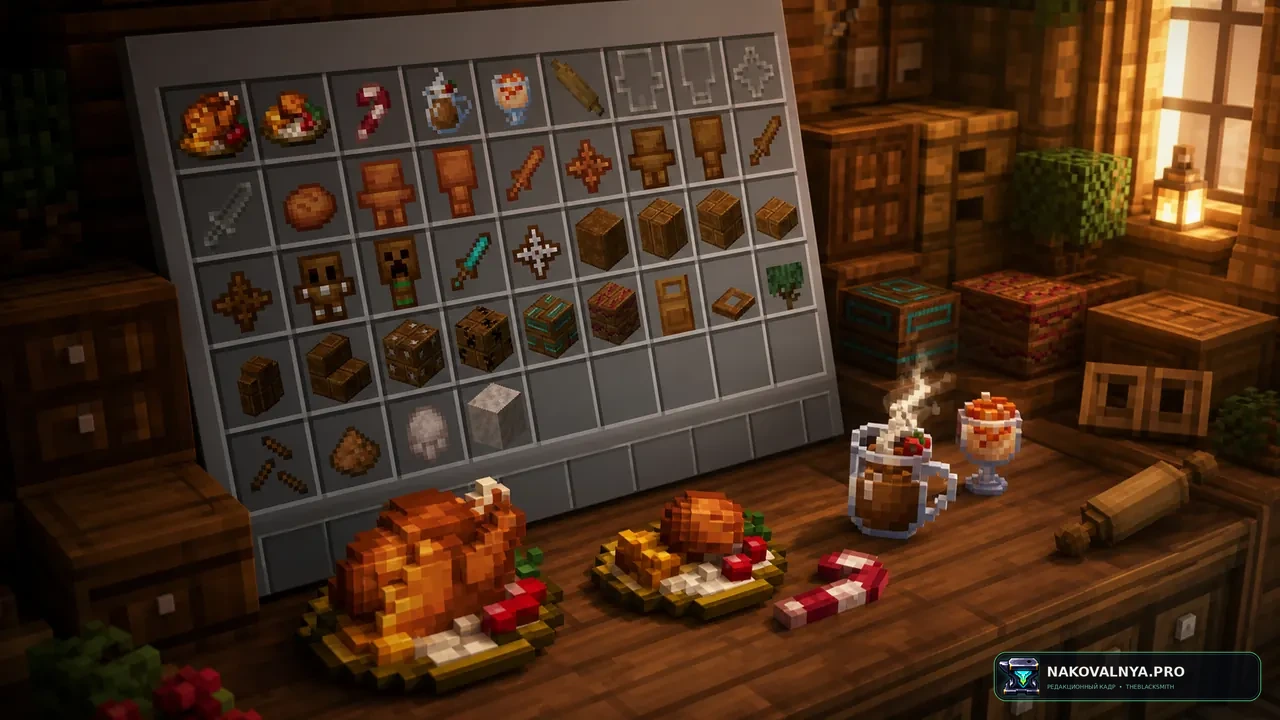 Festive Delight - Christmas eve: рождественские блюда для Farmer's Delight — редакционная иллюстрация 2 из 3