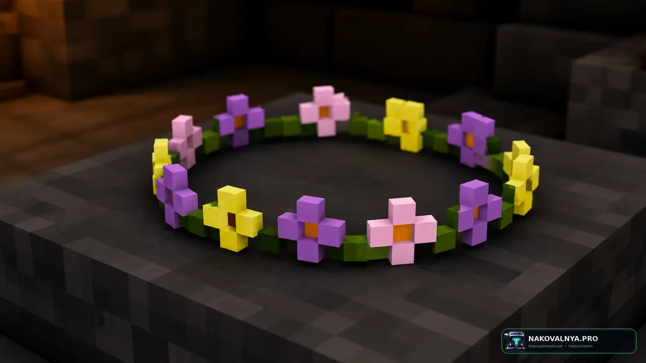 Flower Crowns: цветочные венки вместо шлемов — редакционная иллюстрация 3 из 3