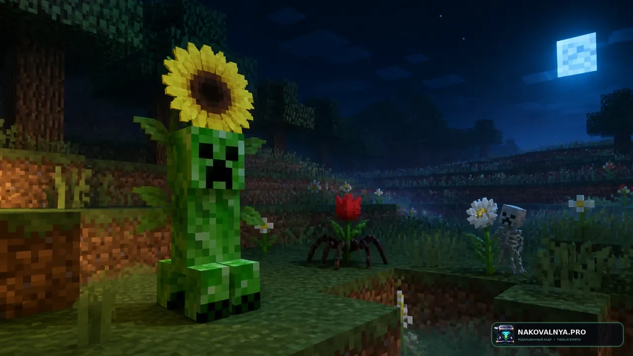 Flower Mimics: цветы-мимики и ночные внезапные нападения — редакционная иллюстрация 2 из 3