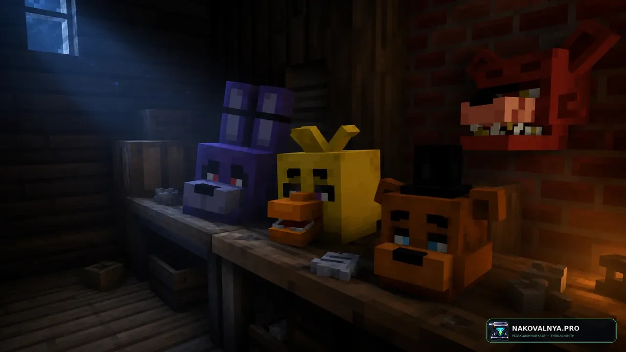 FNAF 1 Gamemode [MAP]: пять одиночных ночей FNAF со скриптовыми аниматрониками — редакционная иллюстрация 2 из 3