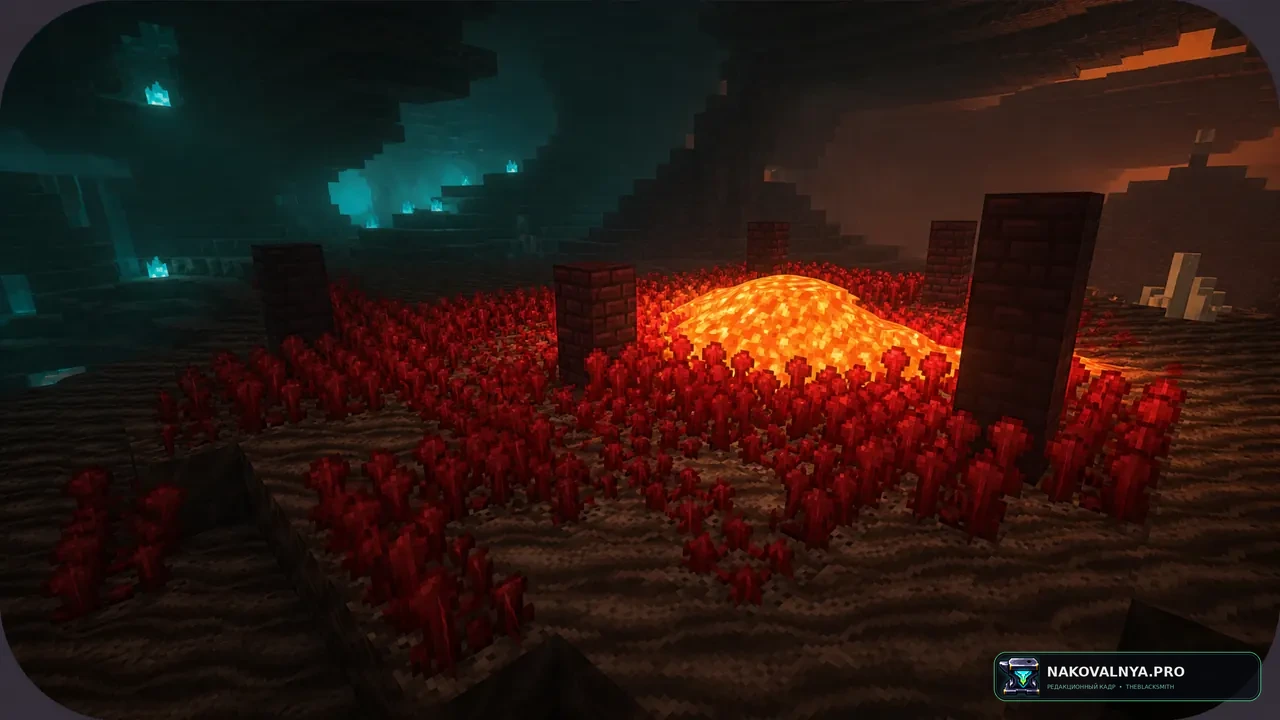 Formations Nether: структуры в Незере — редакционная иллюстрация 2 из 3