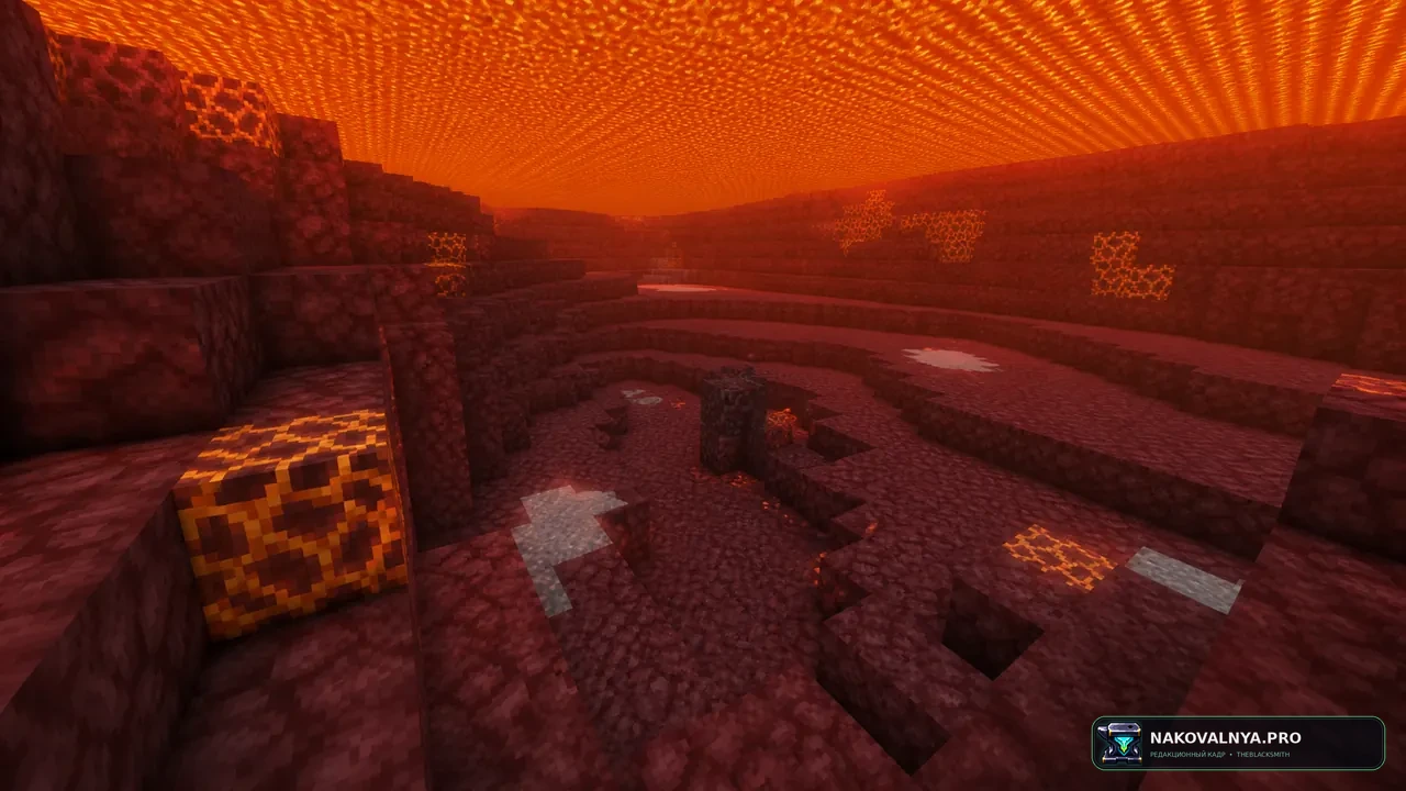 Netherite & Ancient Debris Lava mining Full Setup: поиск незерита и древних обломков в лаве — редакционная иллюстрация 2 из 3