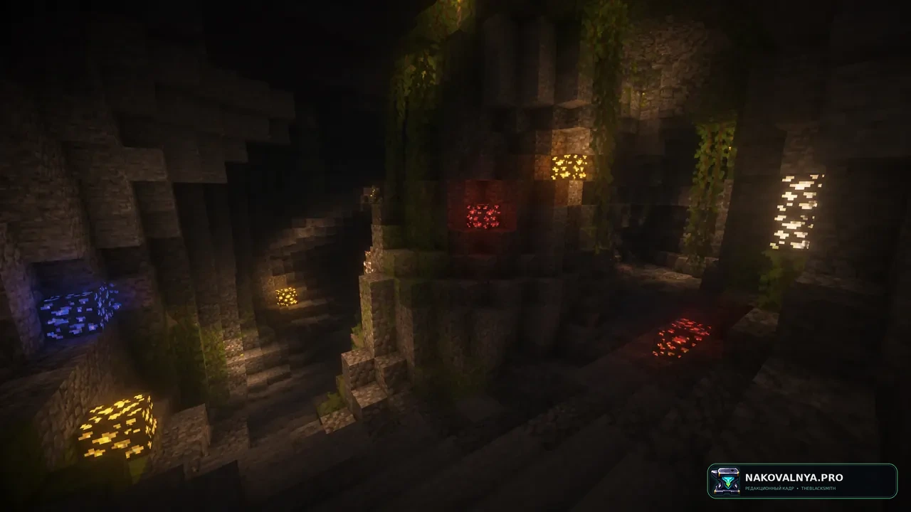 Fusion Emissive Ores: светящиеся руды — редакционная иллюстрация 2 из 3