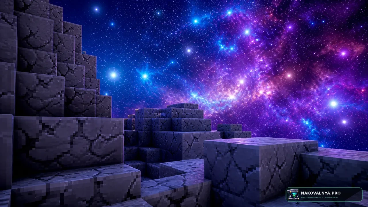 GalaxySMP: технологическое выживание с исследованием мира и космоса — редакционная иллюстрация 3 из 3