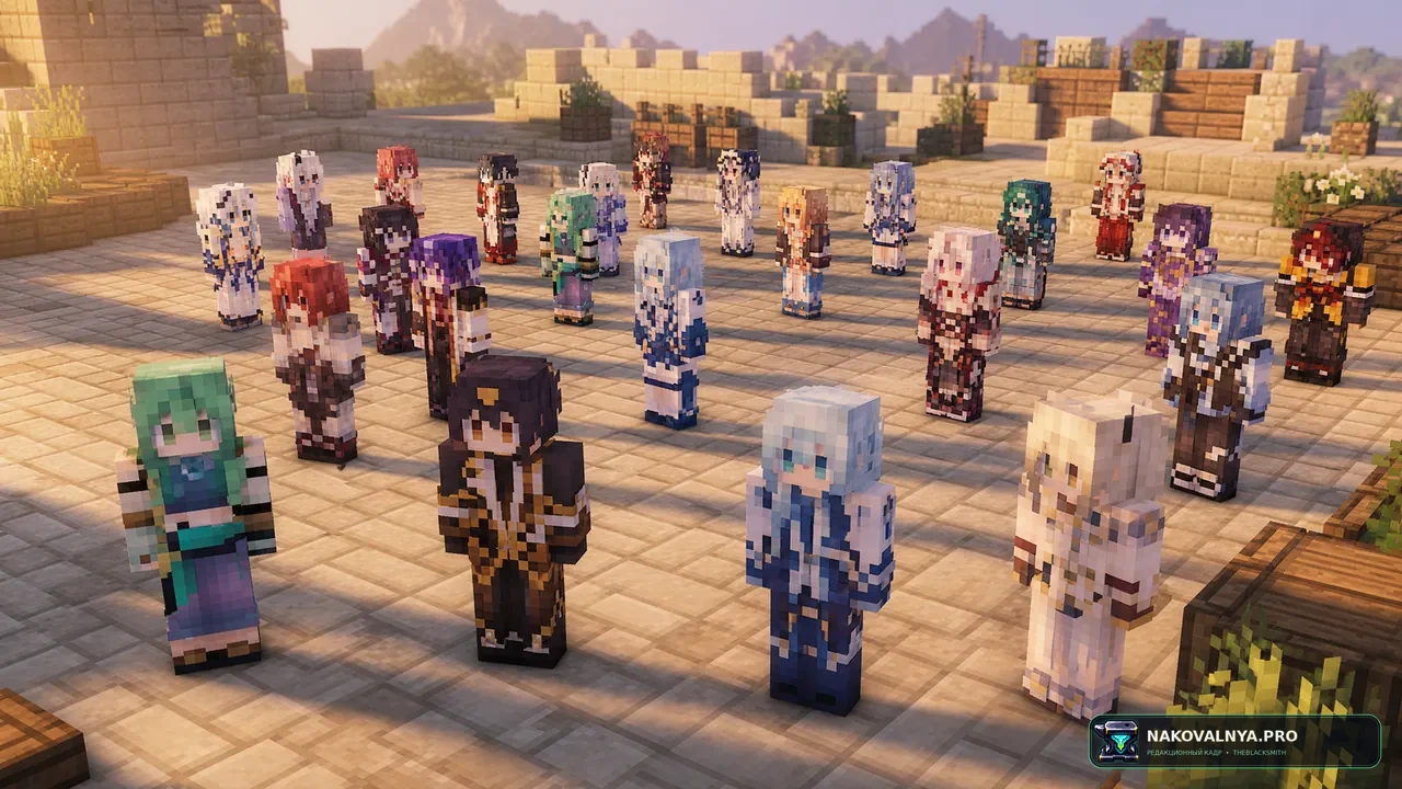 Genshin Villagers: модели персонажей Genshin Impact для жителей — редакционная иллюстрация 2 из 3