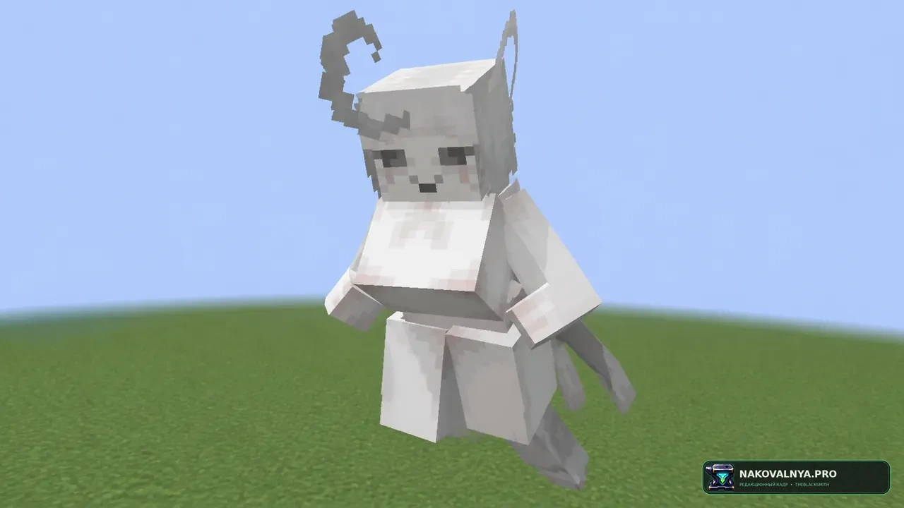 Ghast Girl: женскую модель вместо обычного гаста — редакционная иллюстрация 3 из 3