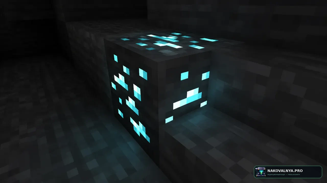 Glow Ores Vanilla (Without Optifine): светящиеся руды без модов — редакционная иллюстрация 3 из 3