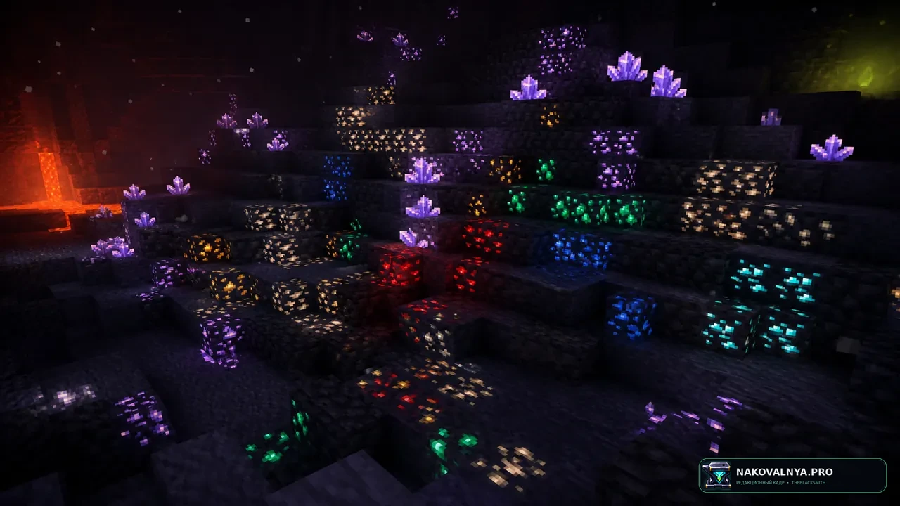 Изображение к проекту Glowing Emissive Ores - Fusion