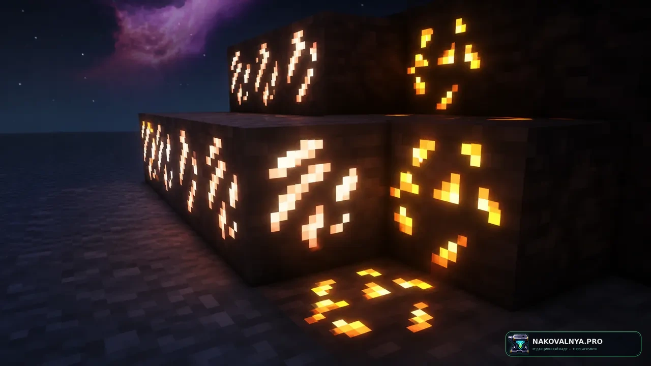 Glowing Emissive Ores - Stay True: светящиеся руды для Stay True — редакционная иллюстрация 3 из 3