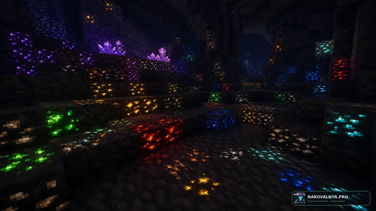 Изображение к проекту Glowing Emissive Ores