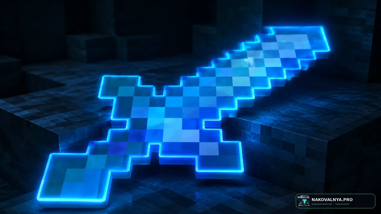 Glowing Enchanted Tools - Blue Extension: синий блеск зачарованных инструментов — редакционная иллюстрация 3 из 3