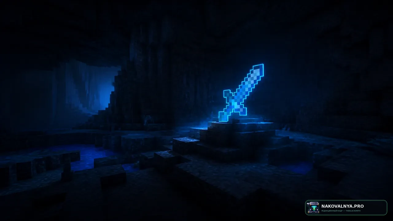 Изображение к проекту Glowing Enchanted Tools - Blue Extension