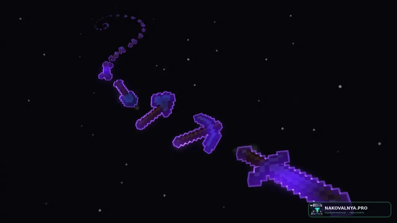 Изображение к проекту Glowing Enchanted Tools