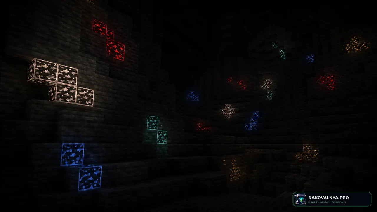 Изображение к проекту Glowing Ores! - Borderful Edition