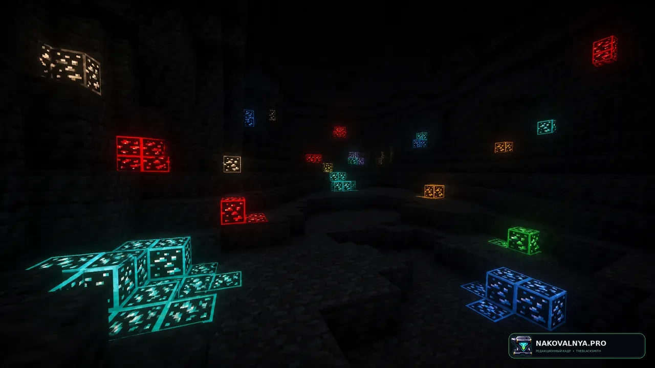 Изображение к проекту Glowing Ores Pro