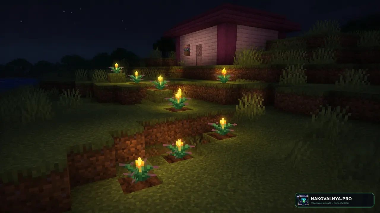 Glowing Torchflower: светящуюся факелоцвет и её ростки — редакционная иллюстрация 2 из 3