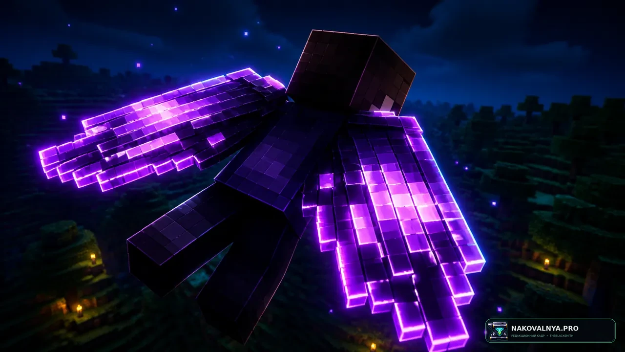 Glowing Trim Elytra: светящиеся узоры для элитр — редакционная иллюстрация 3 из 3