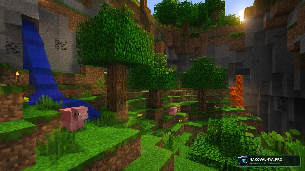 Golden Days Alpha: атмосферу Minecraft Alpha — редакционная иллюстрация 2 из 3