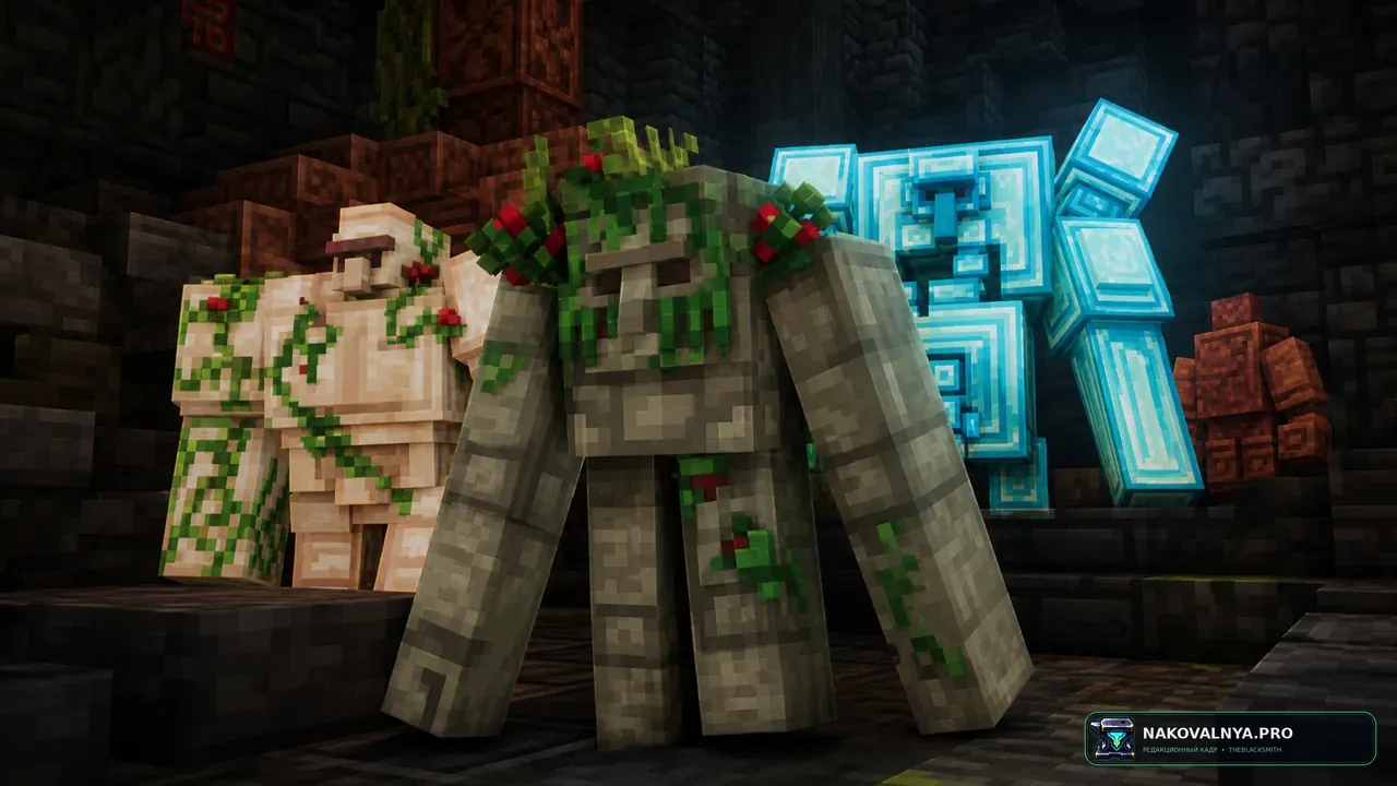 Golems Refreshed + Fresh Animations: совместимость Golems Refreshed с Fresh Animations — редакционная иллюстрация 3 из 3