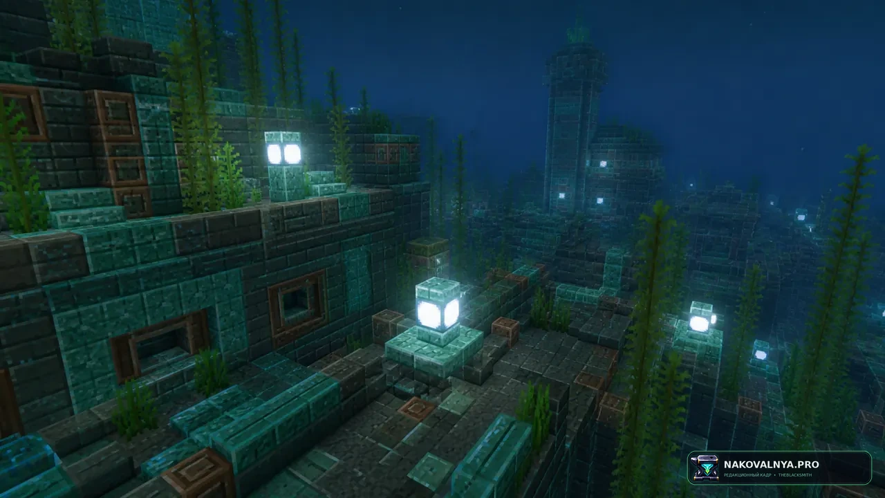 Hopo Better Underwater Ruins: исследование подводных городов и руин — редакционная иллюстрация 3 из 3