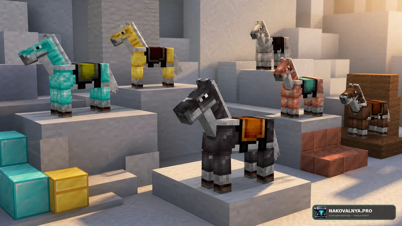 Horse Armor & Stuff x Fresh Animations: стилизованную конскую броню с анимациями — редакционная иллюстрация 2 из 3