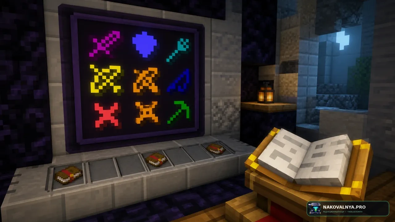 ic's Better Enchantments Pack: наглядные обозначения зачарований — редакционная иллюстрация 2 из 3