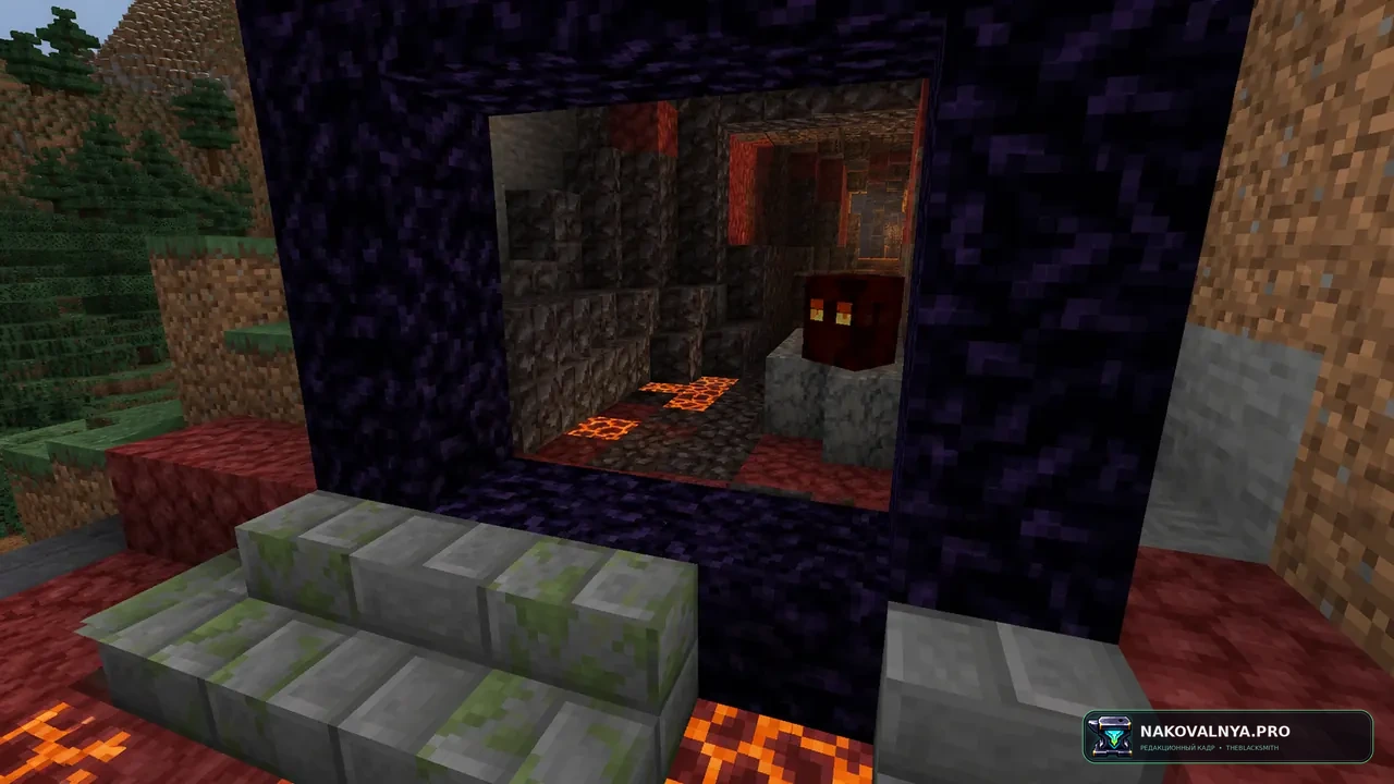 Immersive Portals for (Neo)Forge: бесшовные видимые порталы между измерениями — редакционная иллюстрация 3 из 3