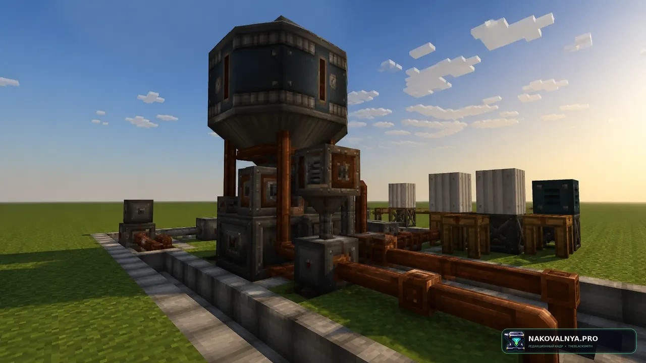 Immersive Engineering: ретрофутуристическую промышленность и механизмы — редакционная иллюстрация 2 из 3