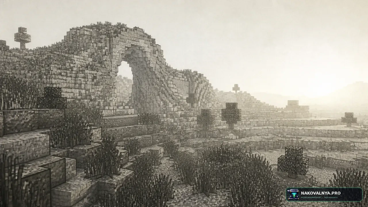 ink-wash-shaderpack: стилизацию под китайскую живопись тушью — редакционная иллюстрация 2 из 3