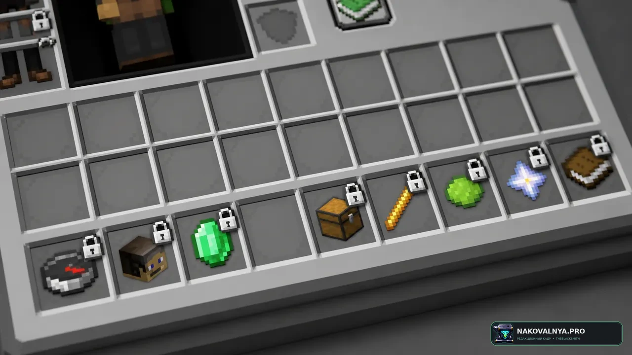 ItemLocks: защиту предметов в инвентаре — редакционная иллюстрация 3 из 3
