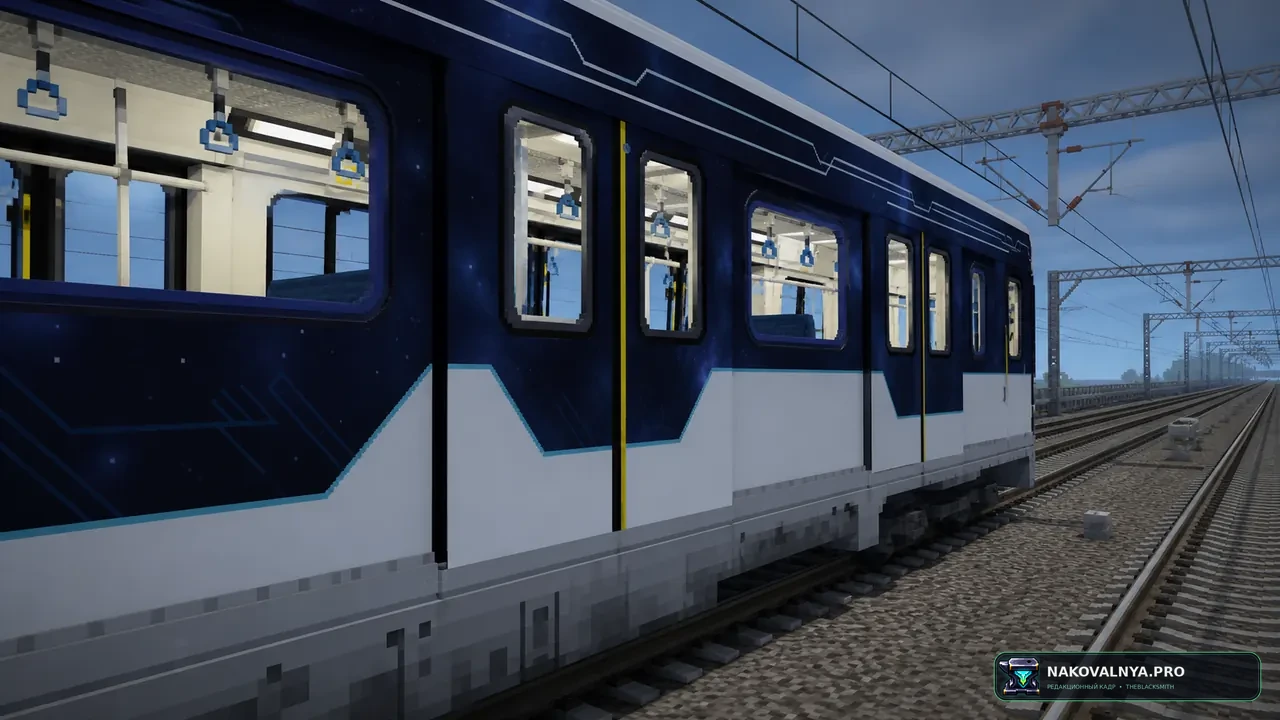 IVR - Blue Archive Train Pack: поезда Blue Archive для Minecraft Transit Railway — редакционная иллюстрация 3 из 3