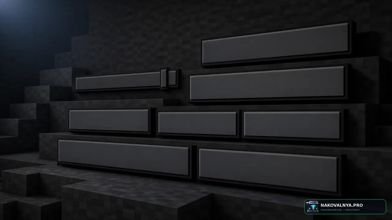 Ore UI, as Unintended: тёмную адаптацию Bedrock OreUI для Java Edition — редакционная иллюстрация 2 из 3