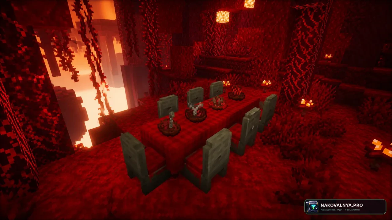 Kaleidoscope Nether: еду и хозяйственные предметы Нижнего мира — редакционная иллюстрация 2 из 3