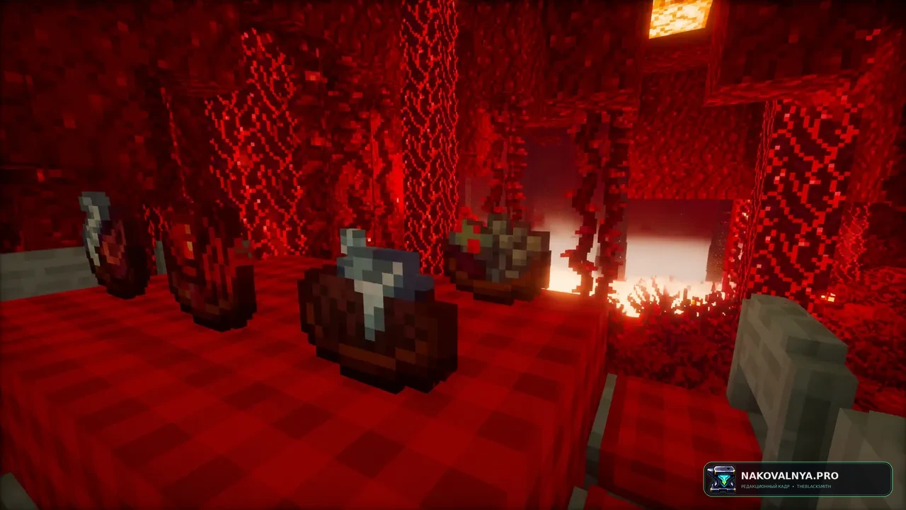 Kaleidoscope Nether: еду и хозяйственные предметы Нижнего мира — редакционная иллюстрация 3 из 3