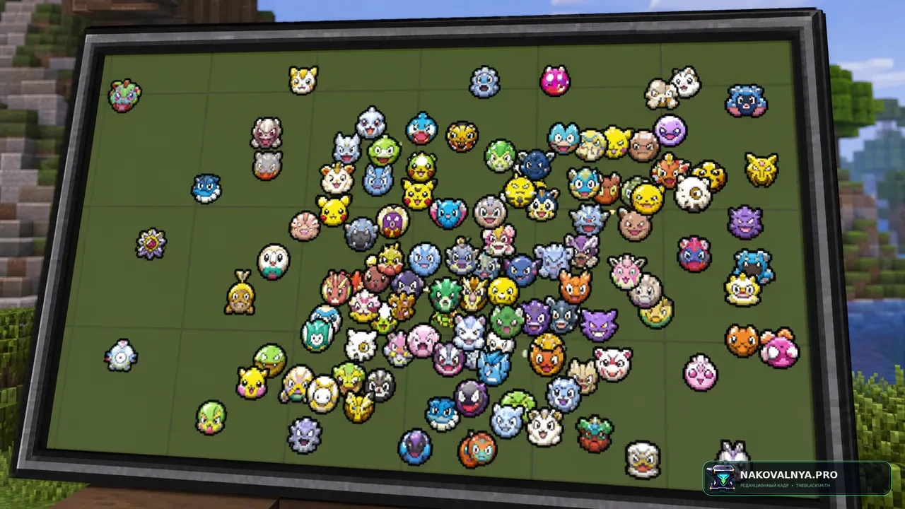 Kiece - Cobblemon Minimap Icons: иконки покемонов Cobblemon на мини-карте — редакционная иллюстрация 3 из 3