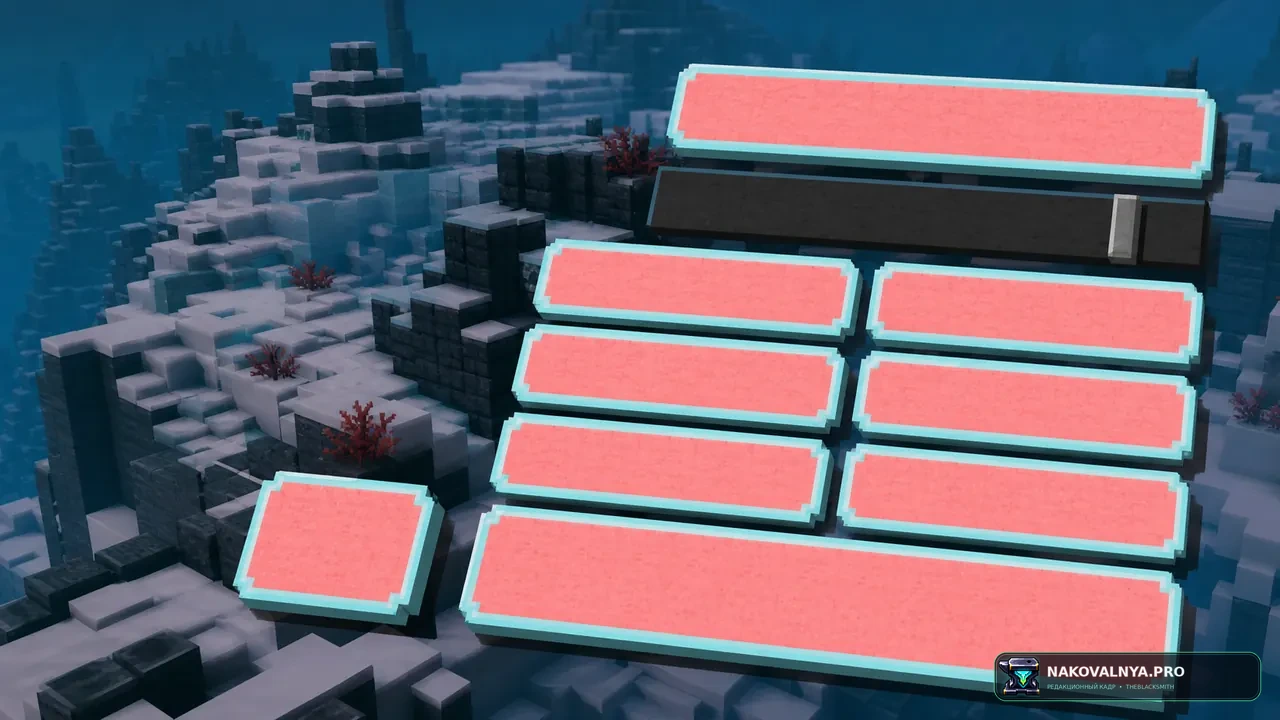 Kill la Kill Custom GUI Pack: сине-красный интерфейс Kill la Kill с тематическими контейнерами — редакционная иллюстрация 3 из 3
