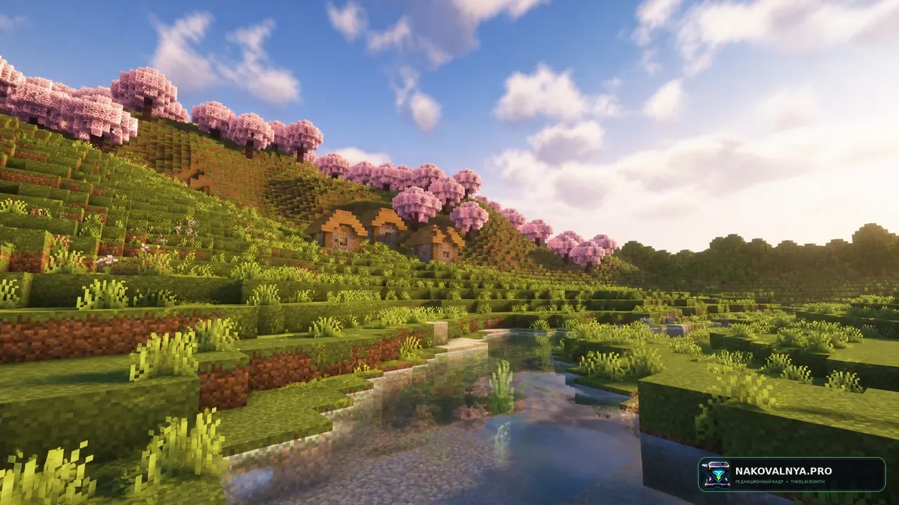 Kyoko Shader's: реалистичное Vanilla+ освещение с водой, облаками и мягким bloom — редакционная иллюстрация 2 из 3