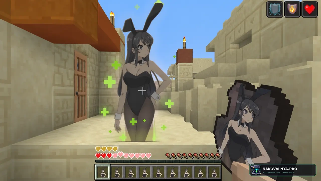 Mai Sakurajima Totem V2 (Bunny costume - Bunny Girl Sempai): аниме-тотем с Май Сакурадзимой — редакционная иллюстрация 3 из 3